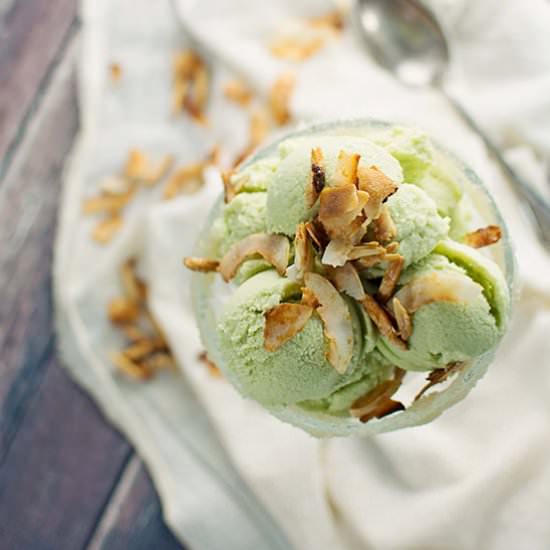 Avocado Coconut Ice Cream