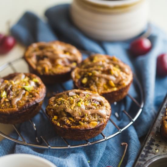 Cherry Apricot Almond Quinoa Muffin