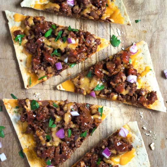 Chipotle Sloppy Joe Flatbreads