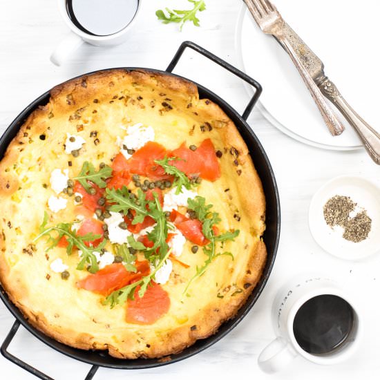 Savory Dutch Baby with Salmon