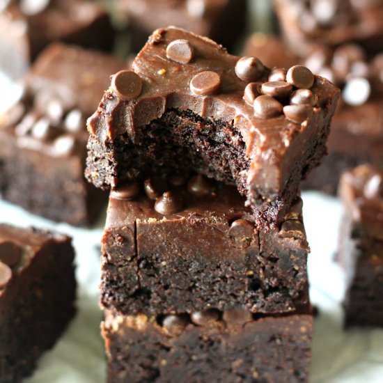 Double Fudge Paleo Brownies