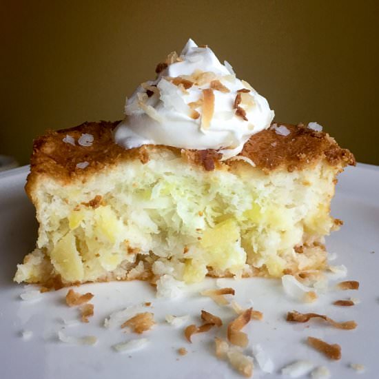 Pina Colada Angel Food Cake
