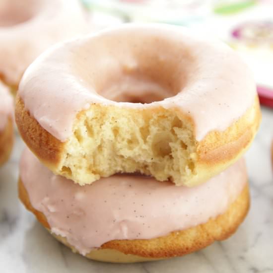 Baked Vanilla Bean Donuts