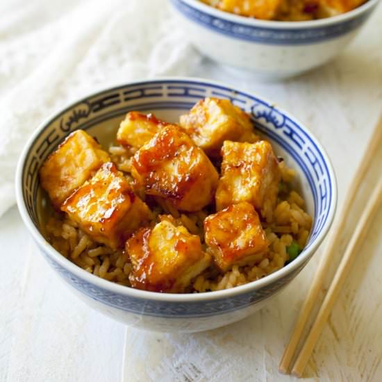 Sweet & Sour Tofu and Rice Bowls