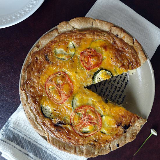 Zucchini & Mushroom Quiche