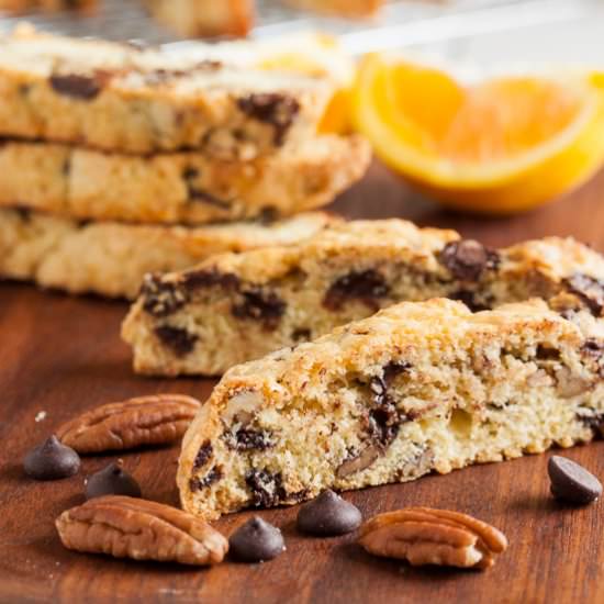 Orange Chocolate Chip Biscotti