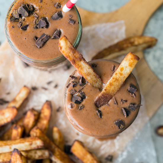 Spicy Chocolate Shake with Fries