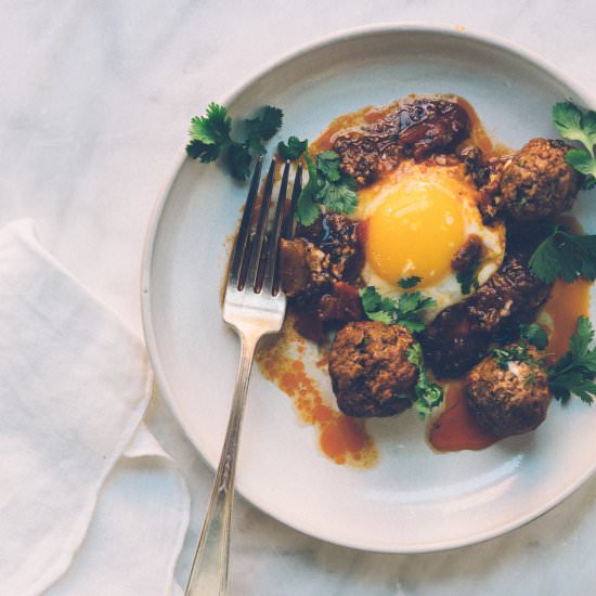 Moroccan Kefta Shakshuka