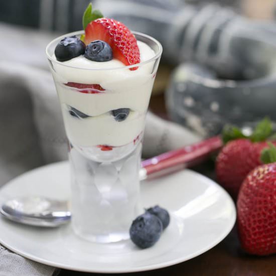 White Chocolate Berry Parfait