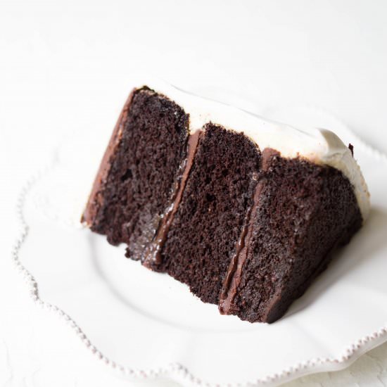 Chocolate Marble Fondant Cake