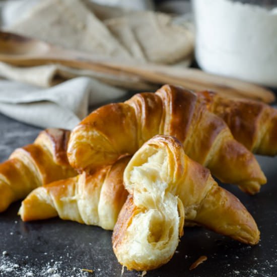 Flaky Butter Croissants