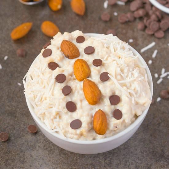 Healthy Almond Joy Overnight Oats