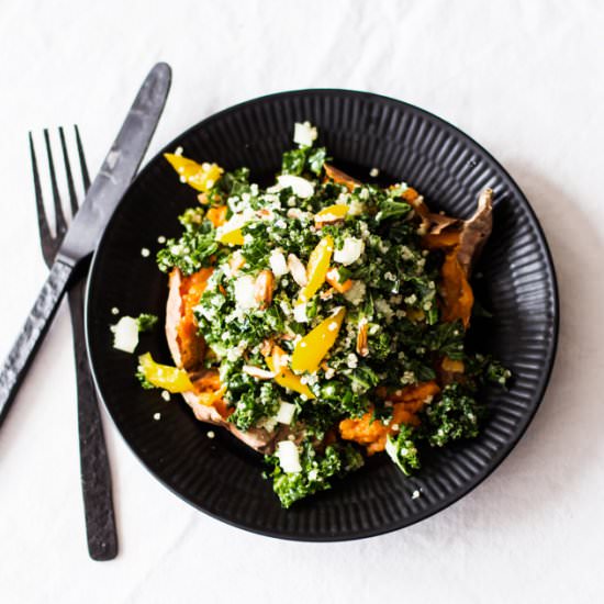 Kale & Quinoa Stuffed Potato Skins