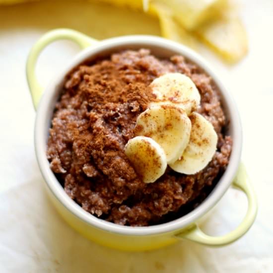 Cocoa Banana Cinnamon Quinoa Flakes