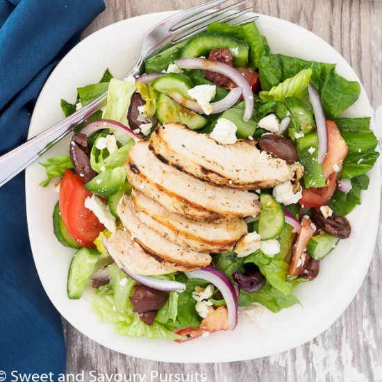 Greek Salad with Grilled Chicken