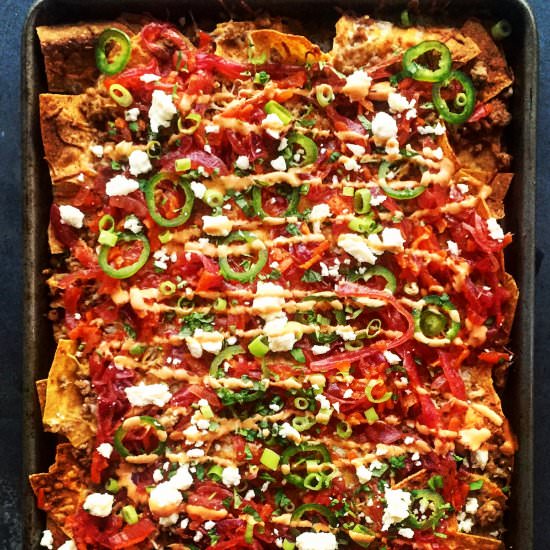 Asian Style Nachos