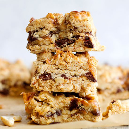 Caramel & Chocolate Squares