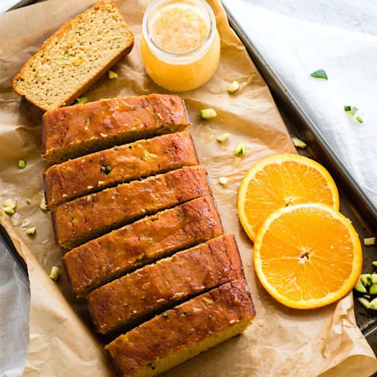 Orange Cream Paleo Zucchini Bread
