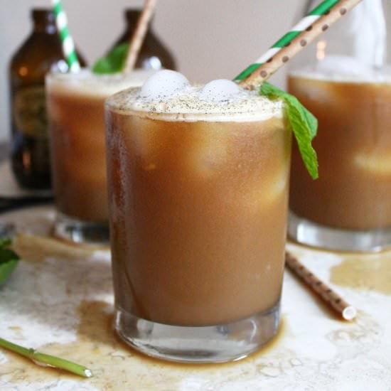 Mint Vanilla Bean Iced Coffee