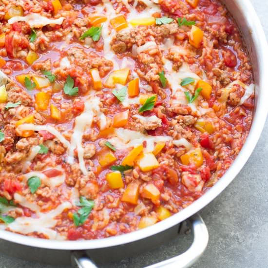 Unstuffed Bell Pepper Skillet