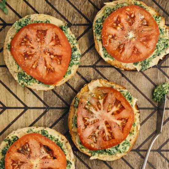 Bagel Thin Pesto Sandwich