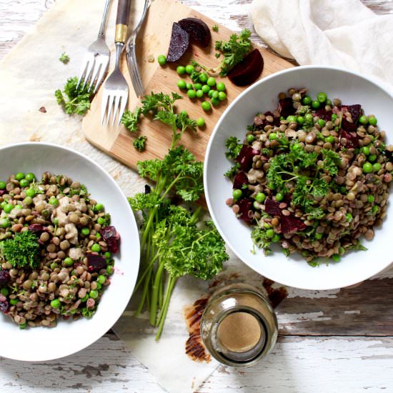 Lentils with Kafir Lime Dressing