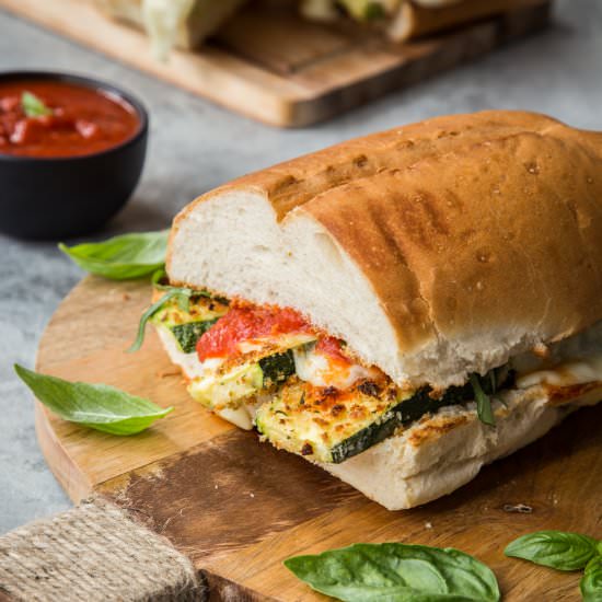 Zucchini Parmesan Sandwiches