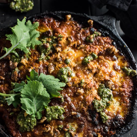 Easy Vegetarian Skillet Lasagna