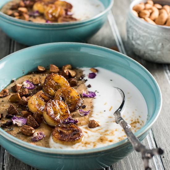 Whipped Almond Butter Oatmeal