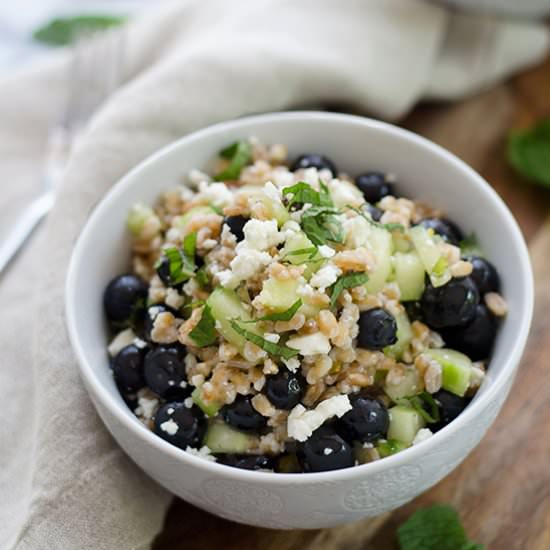 Blueberry, Feta and Farro Salad