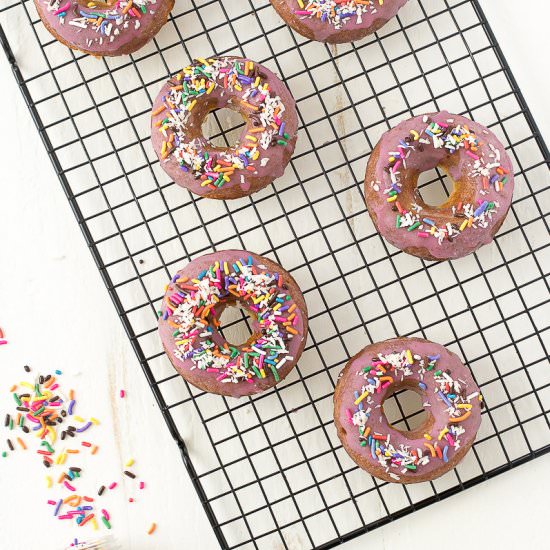 Baked Donuts + Coconut Butter Icing
