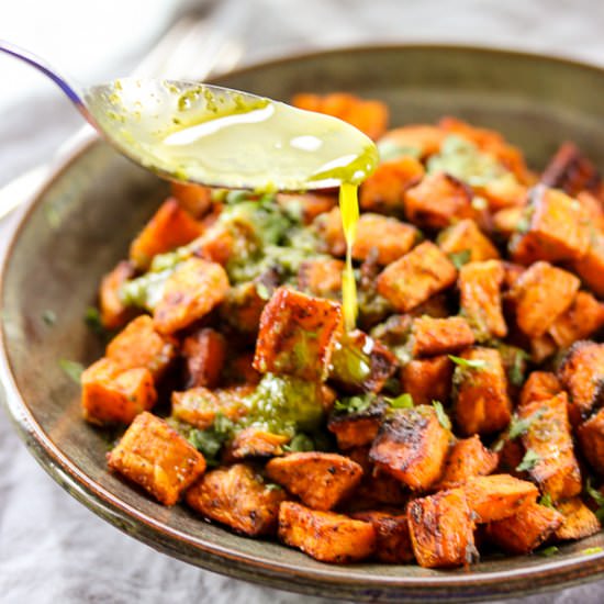 Tex-Mex Roasted Sweet Potatoes