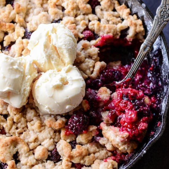 Skillet Berry Cobbler