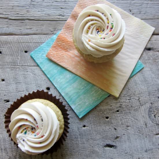 Vegan Vanilla Cupcakes for 2