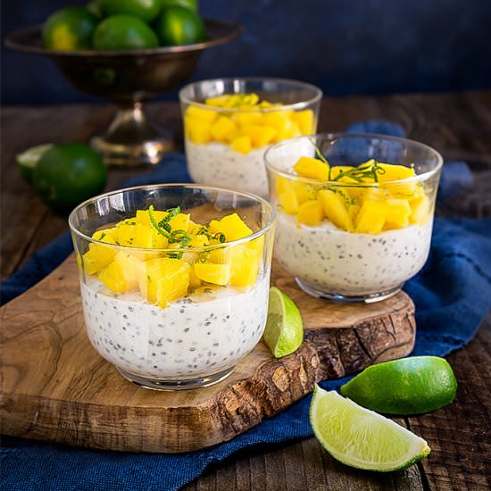 Coconut Lime Chia Pudding