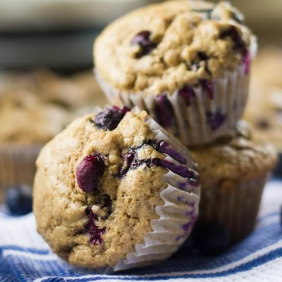 Vegan Blueberry Muffins