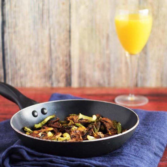 Roasted Mushrooms and Beans