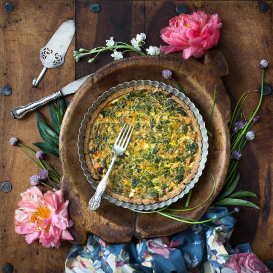 Beet Leaves Tart