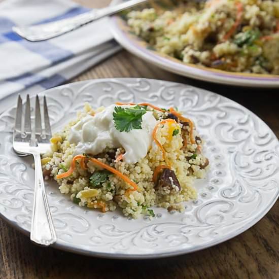 Couscouse Salad with Dates & Nuts