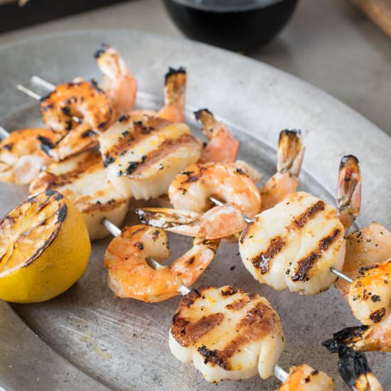 Grilled Shrimp & Scallop Kabobs