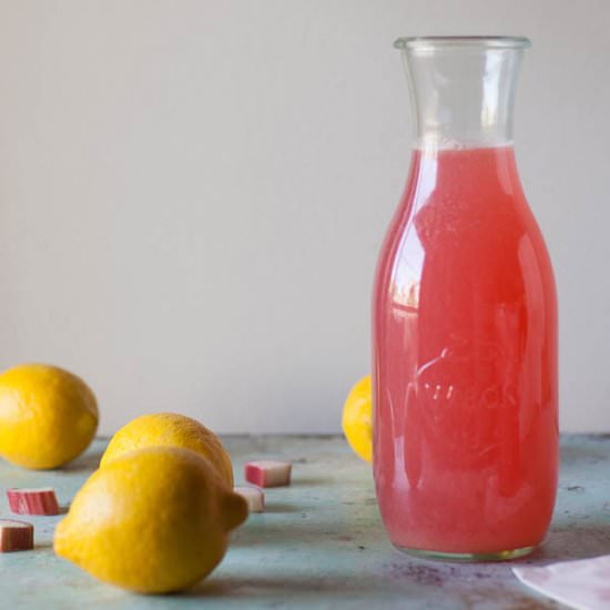 Rhubarb Pink Lemonade