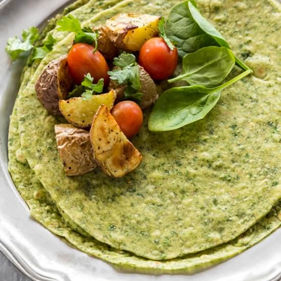 Homemade Spinach Tortilla