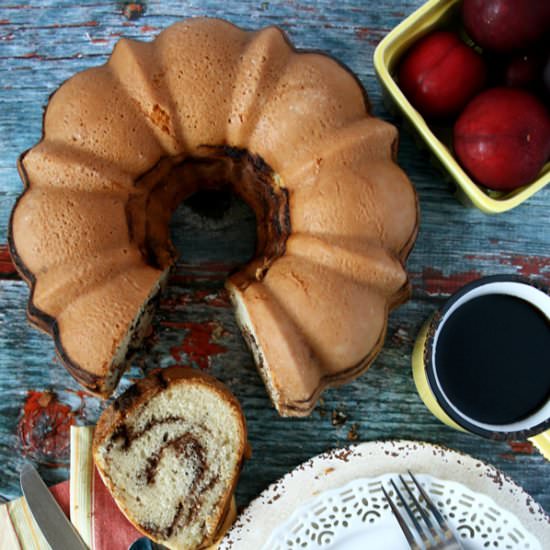 Chocolate Cinnamon Swirl Cake