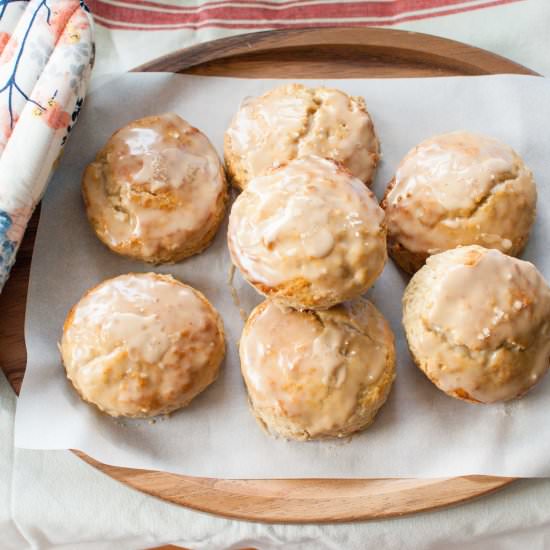 Salted Maple-Oat Scones