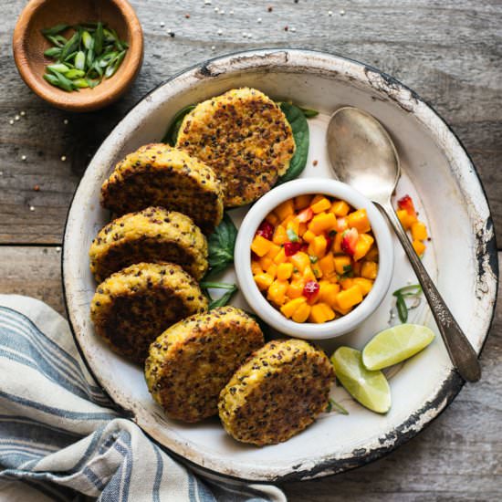Quinoa Cakes with Chickpeas