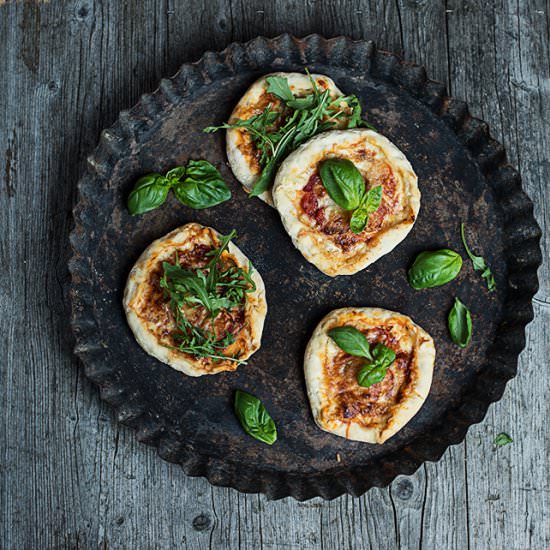 Mini cheese pizza