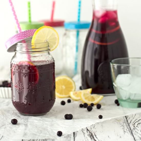 blueberry ice tea with jasmine