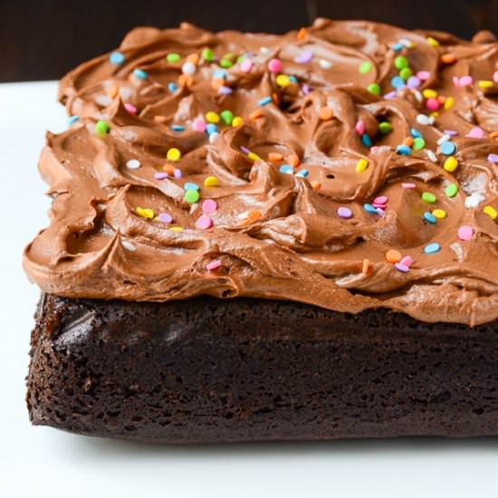 Easy Chocolate Cake with Chocolate