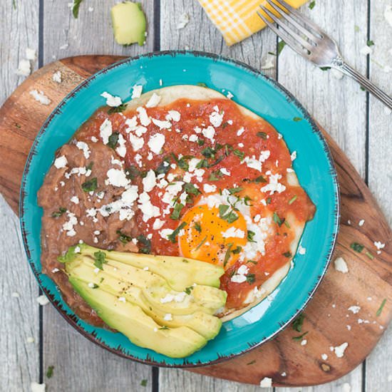 Easy Mexican Huevos Rancheros