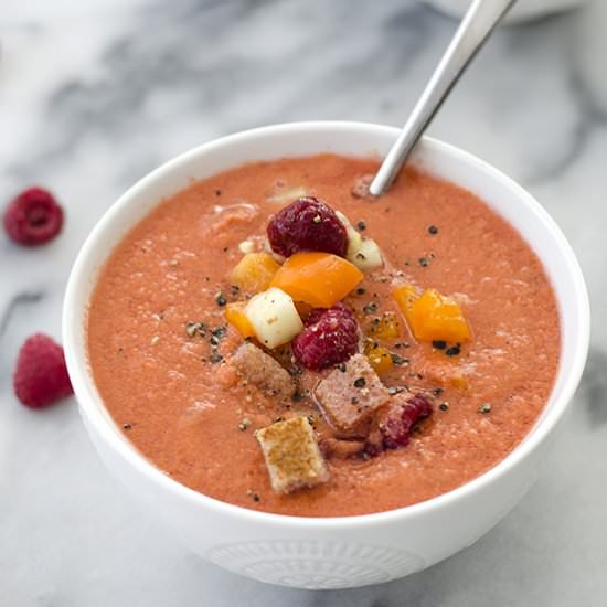 Raspberry Gazpacho